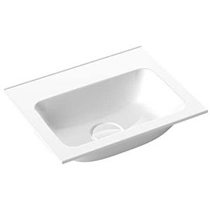 Emco Asis lavabo invité en fonte minérale 957711442 blanc , Ø 400 mm, sans trop-plein, avec trous pour robinetterie 801