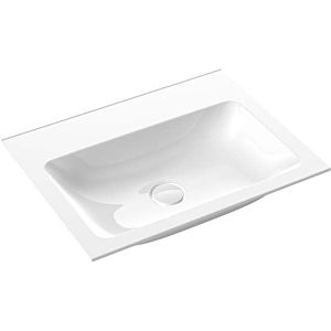 Emco Asis lavabo invité en fonte minérale 957711462 blanc , Ø 600 mm, sans trop-plein, avec trous pour robinetterie 801