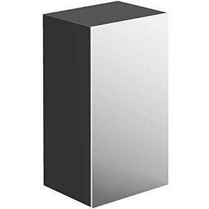 Emco evo half tall cabinet 957950903 750mm, with double mirror door, black high gloss / mirror