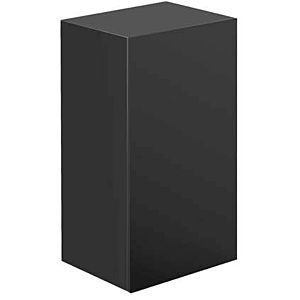 Emco evo half tall cabinet 957950904 750mm, with glass door, black high gloss / black