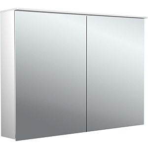 Armoire à miroir éclairée en saillie design Emco pure 2 979705404 1000x711mm, LED, avec voile de lumière, 2 portes, aluminium