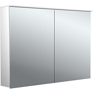 Emco pure 2 design surface-mounted illuminated mirror cabinet 979705404 1000x711mm, LED, with light sail, 2 doors, aluminium