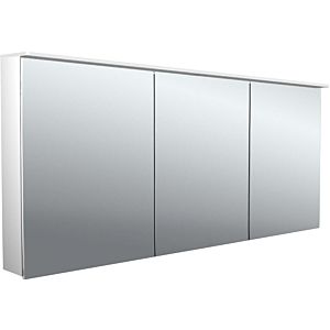 Armoire à miroir éclairée en saillie design Emco pure 2 979705407 1600x711mm, LED, avec voile de lumière, 3 portes, aluminium
