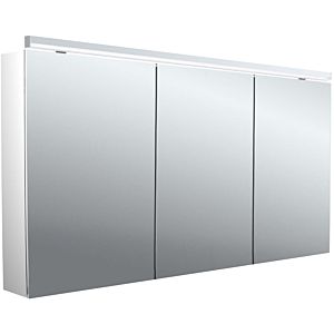 Emco pure 2 Classic armoire à miroir éclairée en saillie 979705506 1400x729mm, avec éclairage supérieur à LED, 3 portes, aluminium