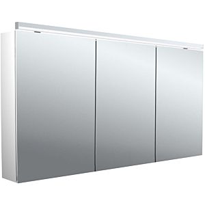 Emco pure 2 Classic surface-mounted illuminated mirror cabinet 979705506 1400x729mm, with LED top light, 3 doors, aluminium