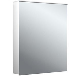 Emco pure 2 style armoire à miroir lumineuse en saillie 979706401 600x711mm, LED, avec voile de lumière, 1 porte, aluminium