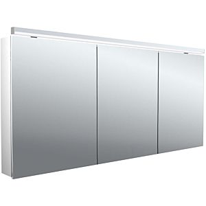 Emco flat 2 Classic armoire à miroir éclairée en saillie 979706507 1600x729mm, éclairage supérieur à LED, 3 portes, aluminium