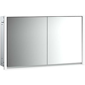 Emco Loft flush-mounted illuminated mirror cabinet 979805121 1300x733mm, LED, 2 doors, aluminium/mirror
