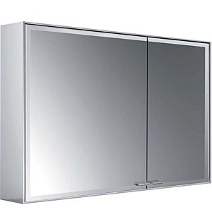Emco Asis Prestige 2 surface-mounted illuminated mirror cabinet 989708007 988x639mm, wide door on the left, with lightsystem