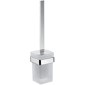 Emco Loft Toilettenbürstengarnitur 051501600 emco-steel, Wandmodell, Kristallglas satiniert