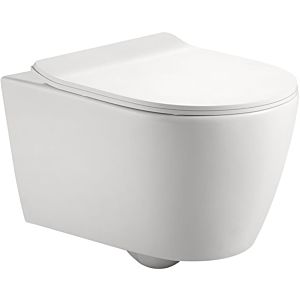 Fukana mur WC sans rebord blanc, rond, washdown