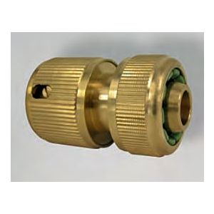 Fukana hose connector with water stop 33041 1/2&quot;, for Gardena, brass