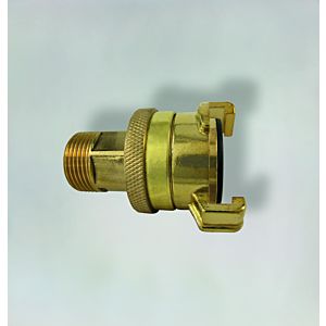 Fukana coupling with lock nut 33406 brass, 3/4&quot; AG (outside approx. 26mm), Geka compatible