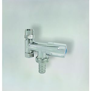 Fukana washing devices double angle valve 52240-K plastic nozzle, 1/2&quot;, chrome-plated