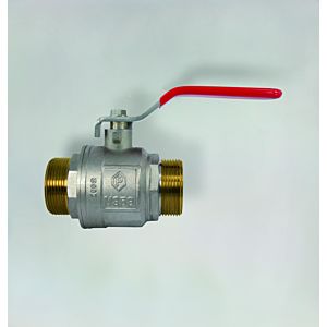 Fukana ball valve 1&quot; 53293-R red, AG x AG, steel lever handle