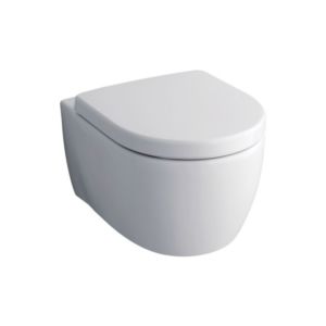 Geberit iCon & Pagette WC Set, weiß WC ohne Spülrand, WC-Sitz mit Softclose