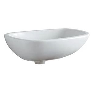 Geberit Citterio lavabo 500542011 56x40cm, sans trou de coulée, trop - plein, KeraTect / blanc