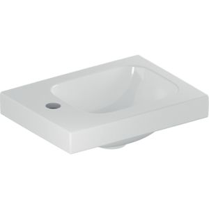 Geberit iCon light Handwaschbecken 501831001 38x28cm, Hahnloch links, ohne Überlauf, weiß