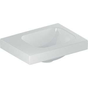 Geberit iCon light Cloakroom basin 501831004 38x28cm, without tap hole, without overflow, white KeraTect