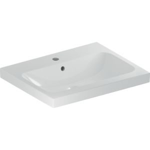 Geberit iCon light vasque 501835002 75x48cm, trou pour robinet central, avec trop-plein, blanc KeraTect
