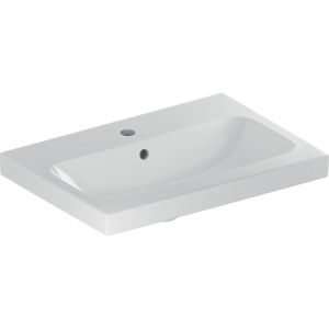Geberit iCon light vasque 501841006 60x42cm, trou robinetterie central, sans trop-plein, blanc KeraTect