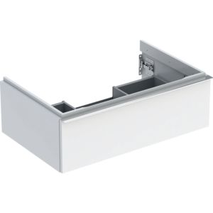 Geberit iCon vanity unit 502311012 74x24.7x47.6cm, white / lacquered high-gloss / handle chrome-plated
