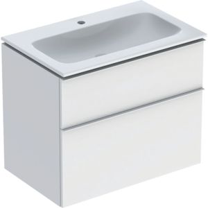Geberit iCon meuble-lavabo 502336013 75x63x48cm, blanc , blanc mat, poignée blanc mat