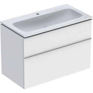 Geberit iCon meuble-lavabo 502337013 90x63x48cm, blanc , blanc mat, poignée blanc mat