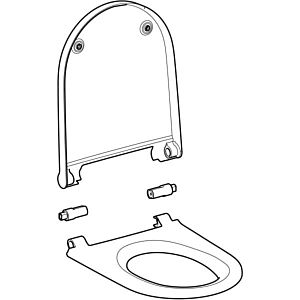 Geberit toilet seat for AquaClean Sela 243650111 alpine white, for AquaClean Sela