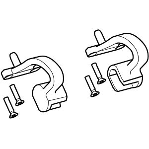 Geberit set of hinges for toilet lids (2 pieces) 245666211 Geberit AquaClean Mera