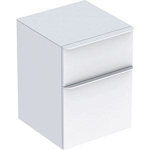 Geberit Smyle Square Seitenschrank 500357001 45x60x47cm, mit 2 Schubladen, weiß hochglanz