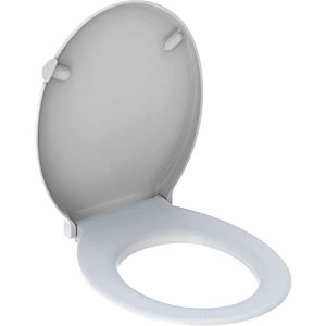 Abattant WC Geberit Renova Comfort 500679011 blanc , sans barrière, antibactérien, fixation par le haut