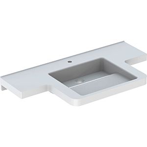 Geberit Renova Comfort washbasin 470020016 102 x 55 cm, storage space on both sides, with tap hole, without overflow, alpine white