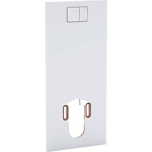 Geberit AquaClean design plate 115328SI1 glass/white, for WC complete system