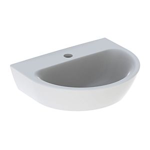 Geberit Renova Handwaschbecken 500494018 45 x 36 cm, weiß/KeraTect, mit Hahnloch, ohne Überlauf