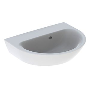 Geberit Renova Handwaschbecken 500499011 50 x 40 cm, weiß, ohne Hahnloch, mit Überlauf