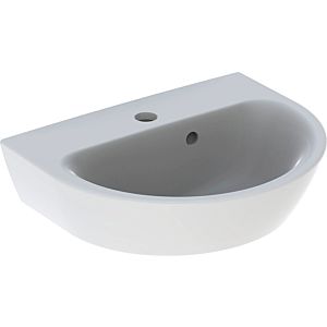 Geberit Renova Cloakroom basin 500375018 45 x 36 cm, white / KeraTect, with tap hole, with overflow