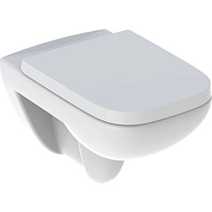 Geberit Renova Plan Set wall-mounted washdown toilet with toilet seat 500817001 rimless, angular, white
