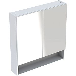 Geberit Renova Plan Spiegelschrank 502366011 78,8 cm, weiß, lackiert hochglänzend, mit 2 Türen