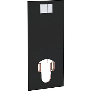 Geberit AquaClean design plate 115328SJ1 glass/black, for WC complete system