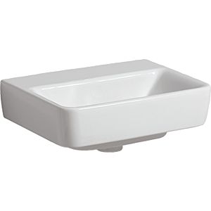 Geberit Renova Plan Cloakroom basin 501627008 45x34cm, without tap hole, without overflow, white KeraTect