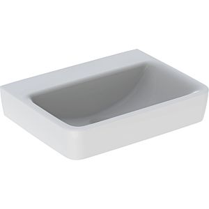 Geberit Renova Plan Cloakroom basin 501631008 50x38cm, without tap hole, without overflow, white KeraTect