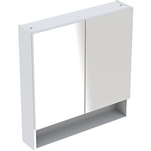 Geberit Renova Plan Spiegelschrank 502365011 58,8 cm, weiß, lackiert hochglänzend, mit 2 Türen