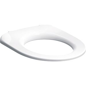 Geberit iCon toilet seat ring 501875001 barrier-free, stainless steel hinges, white