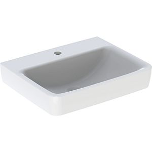 Geberit Renova Plan washbasin 501633001 55x44cm, with central tap hole, without overflow, white