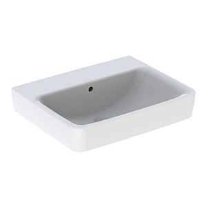 Geberit Renova Plan lavabo 501634001 55x44cm, sans trou pour robinet, avec trop-plein, blanc