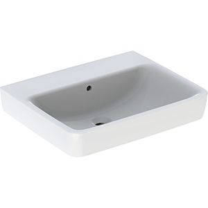 Geberit Renova Plan lavabo 501638001 60x48cm, sans trou pour robinet, avec trop-plein, blanc