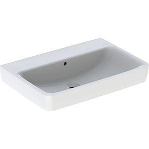 Geberit Renova Plan lavabo 501646008 70x48cm, sans trou pour robinet, avec trop-plein, blanc KeraTect