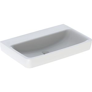 Geberit Renova Plan lavabo 501693008 75x48cm, sans trou pour robinet, sans trop-plein, blanc KeraTect