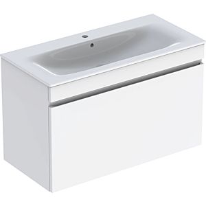 Geberit Renova Plan meuble vasque 501917018 100x62,2x48cm, corps / façade blanc brillant, vasque blanc / KeraTect